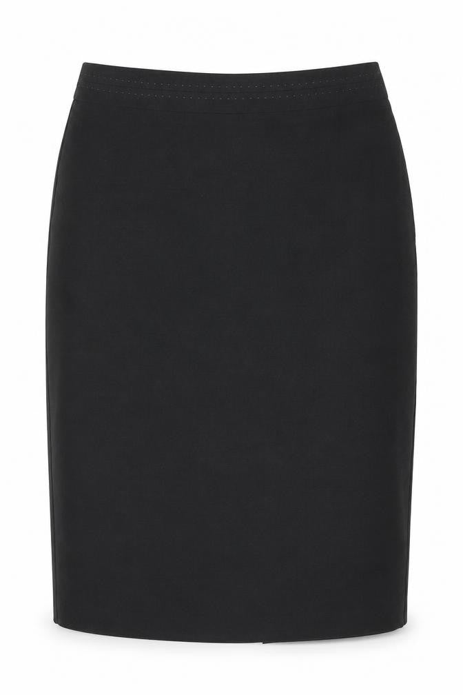 Marks & Spencer Womens Grey Polyester A-Line Skirt Size 8 Zip