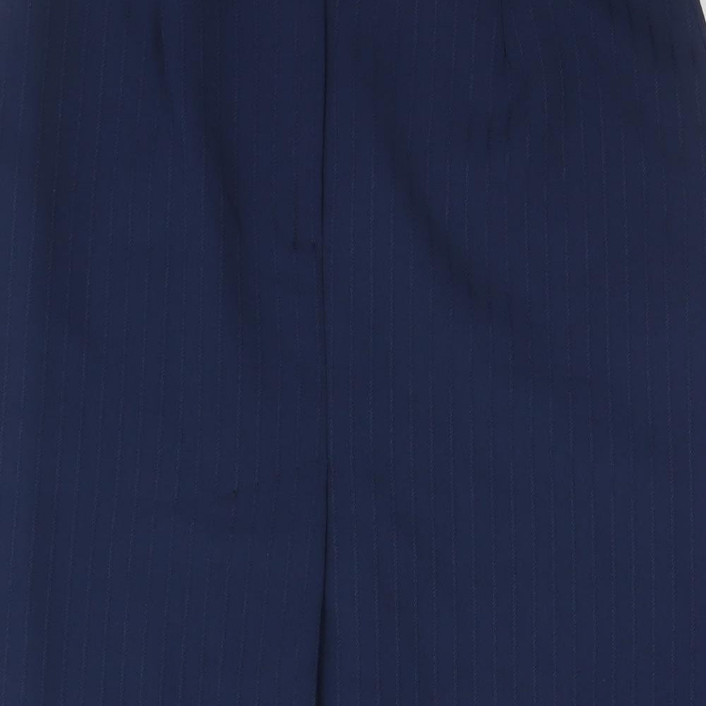 Littlewoods Womens Blue Polyester Straight & Pencil Skirt Size 12 Zip