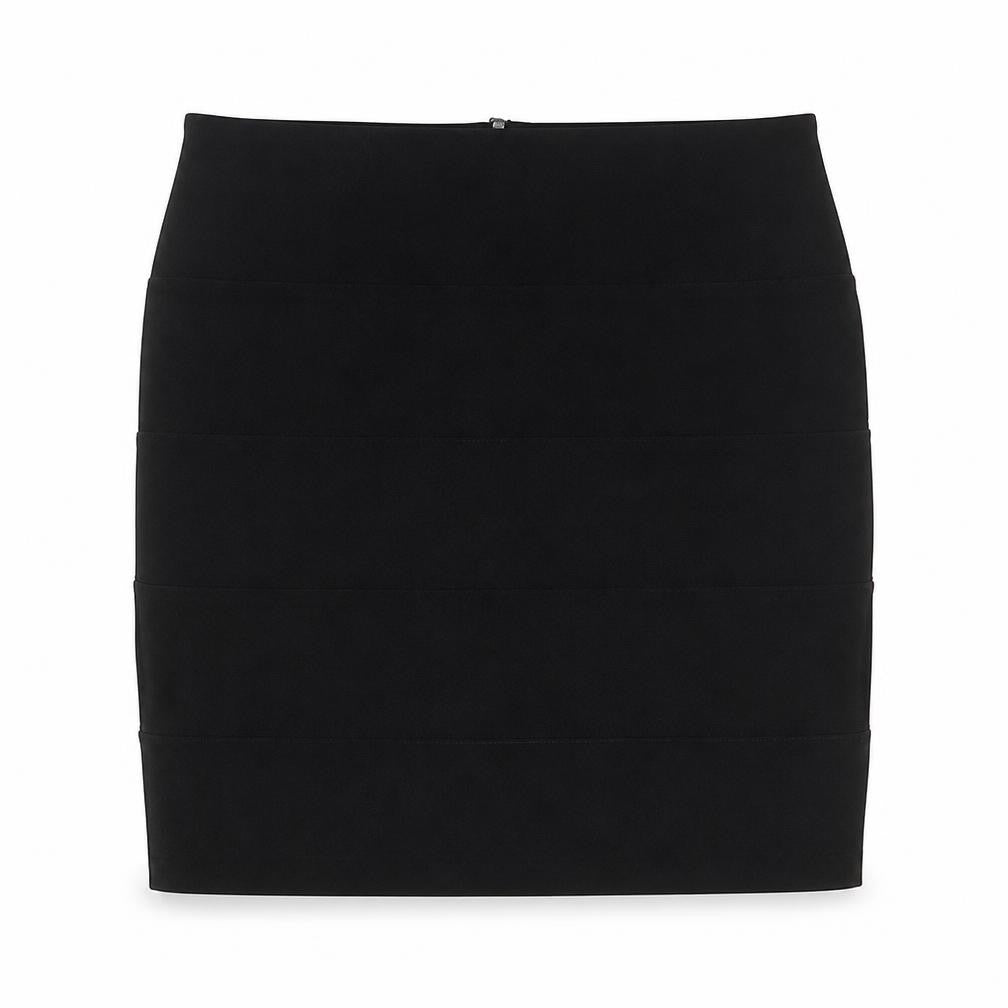 Smoove Womens Black Polyester Mini Skirt Size 10 Zip