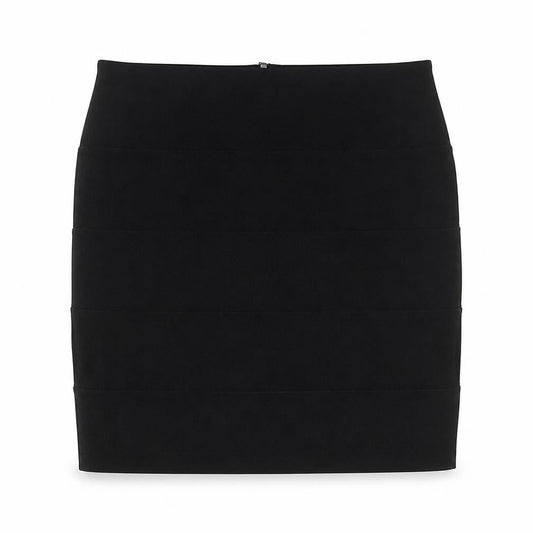 Smoove Womens Black Polyester Mini Skirt Size 10 Zip