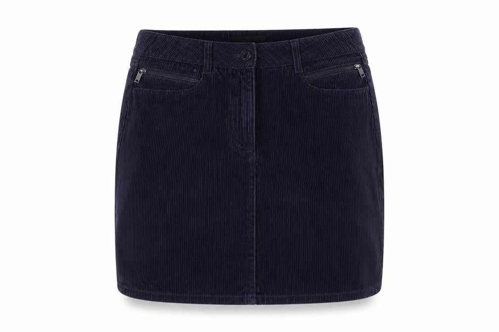 NEXT Womens Purple Cotton A-Line Skirt Size 12 Zip