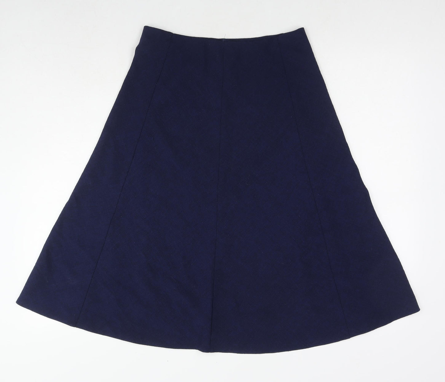 EWM Womens Blue Polyester A-Line Skirt Size 10