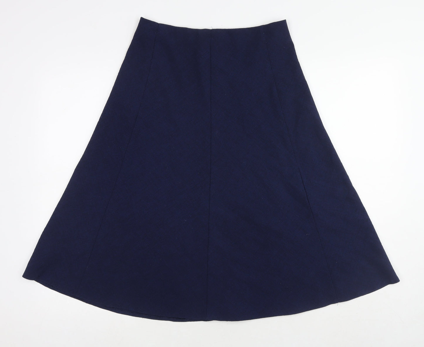 EWM Womens Blue Polyester A-Line Skirt Size 10