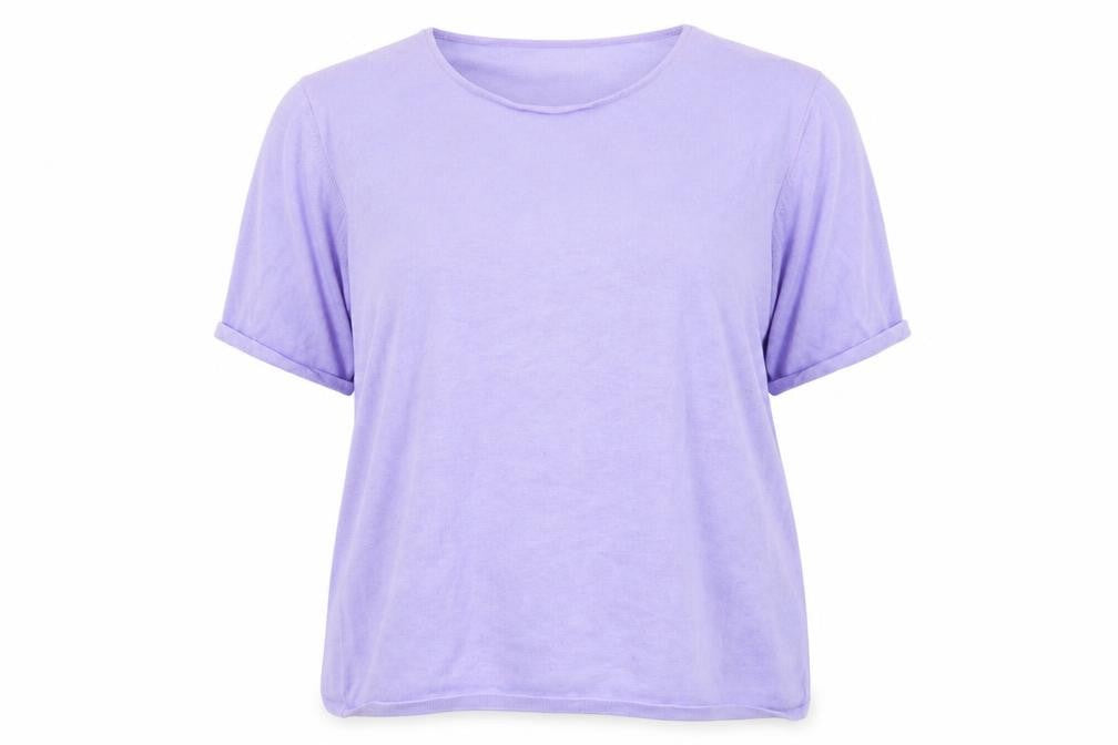 Sutton Studio Womens Purple Scoop Neck Cotton Pullover Jumper Size XL
