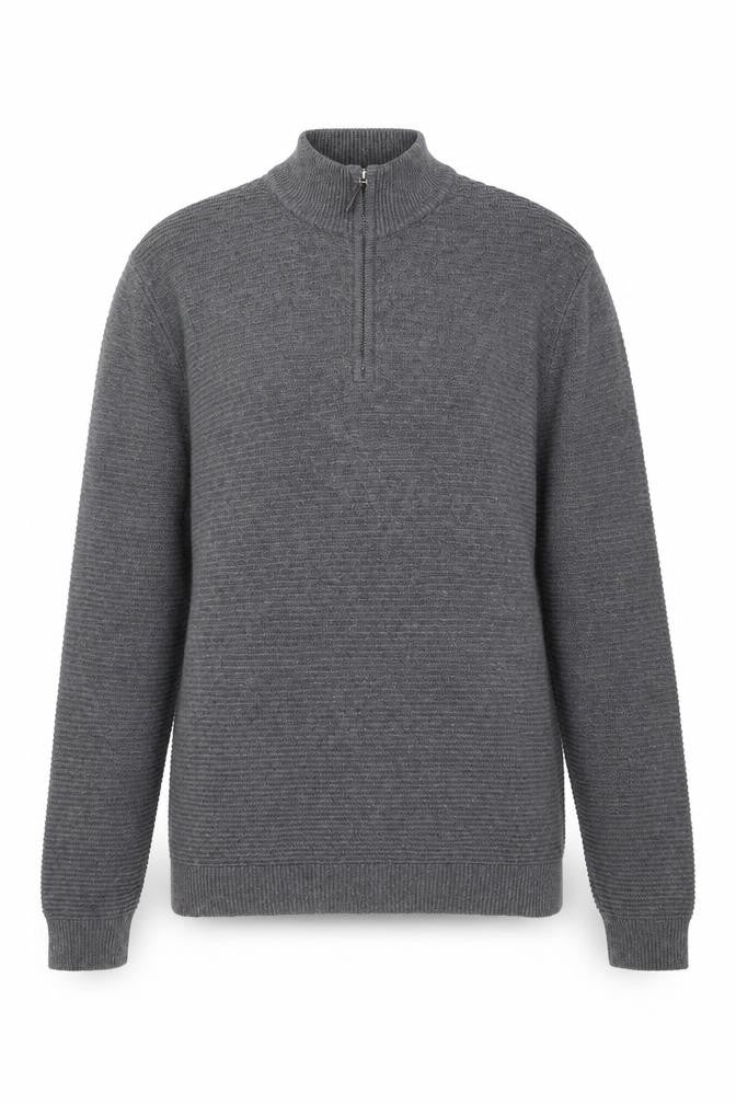 Melka Mens Grey Cotton Pullover Sweatshirt Size L