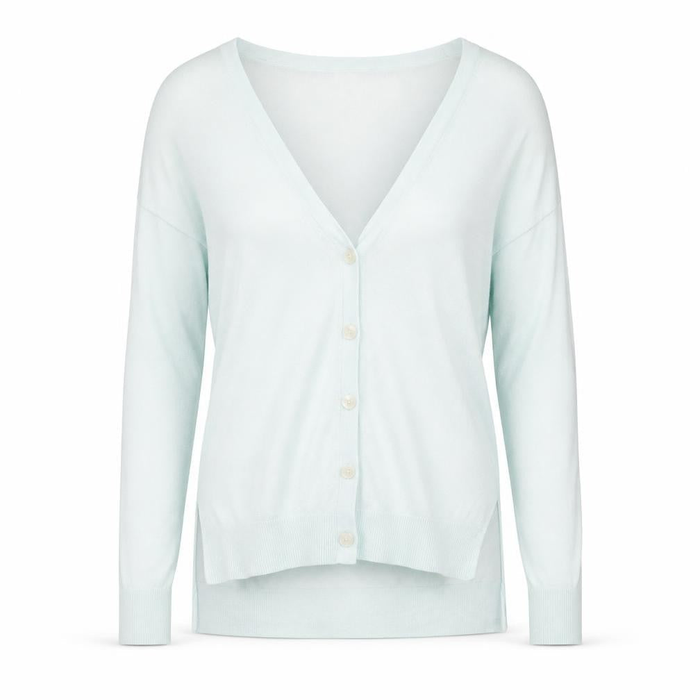 Gap Womens Green V-Neck Cotton Cardigan Jumper Size XS