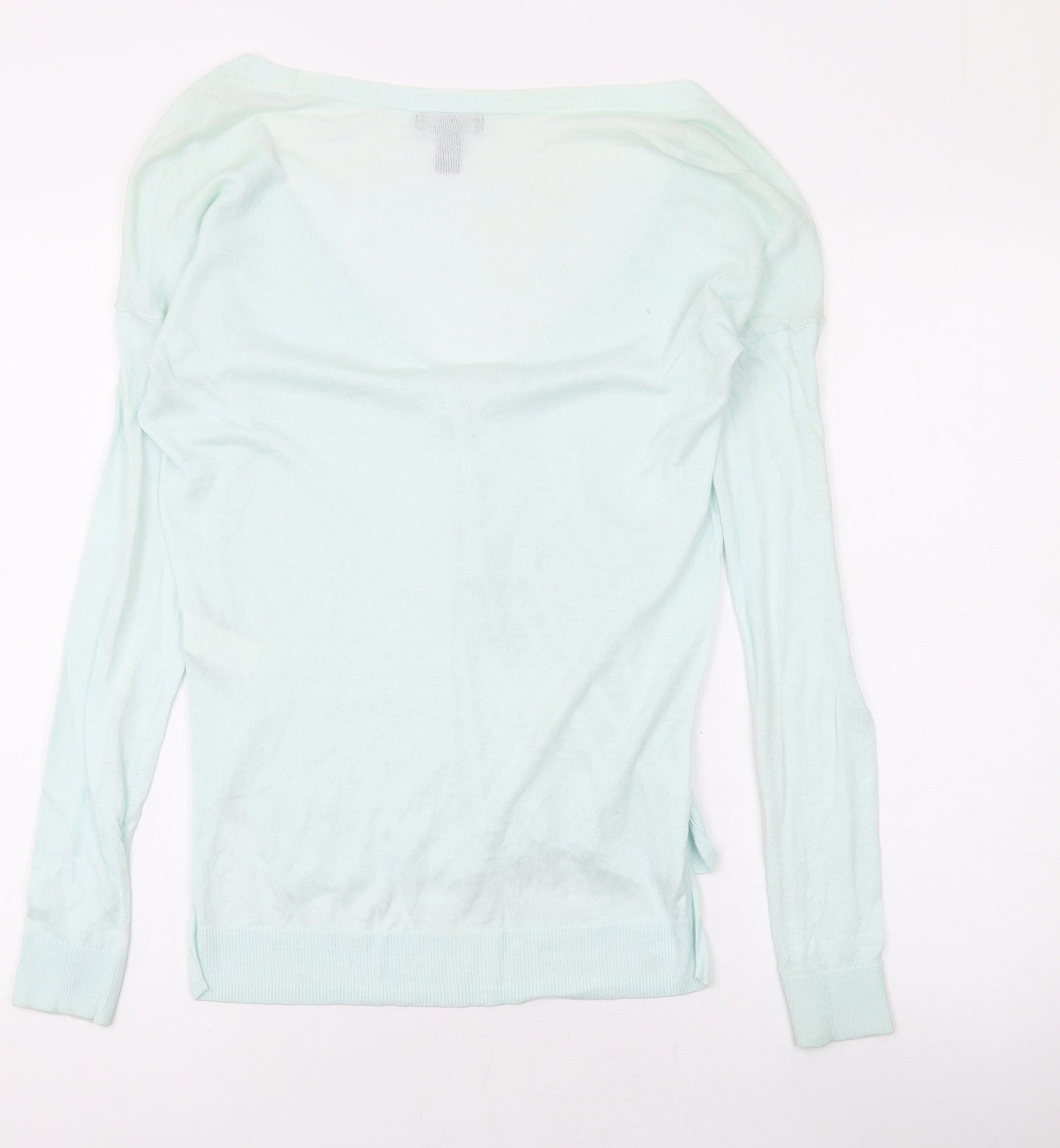 Gap Womens Green V-Neck Cotton Cardigan Jumper Size XS