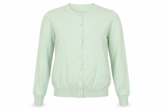 Marks & Spencer Womens Green Round Neck Cotton Cape Jumper Size 10