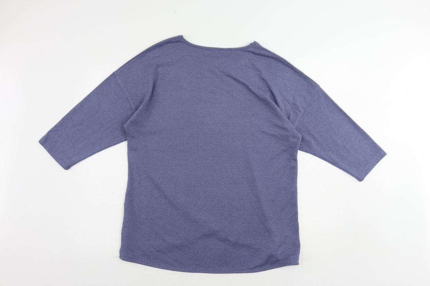 Penny Plain Womens Blue Round Neck Polyester Pullover Jumper Size 14 - Size 14-16