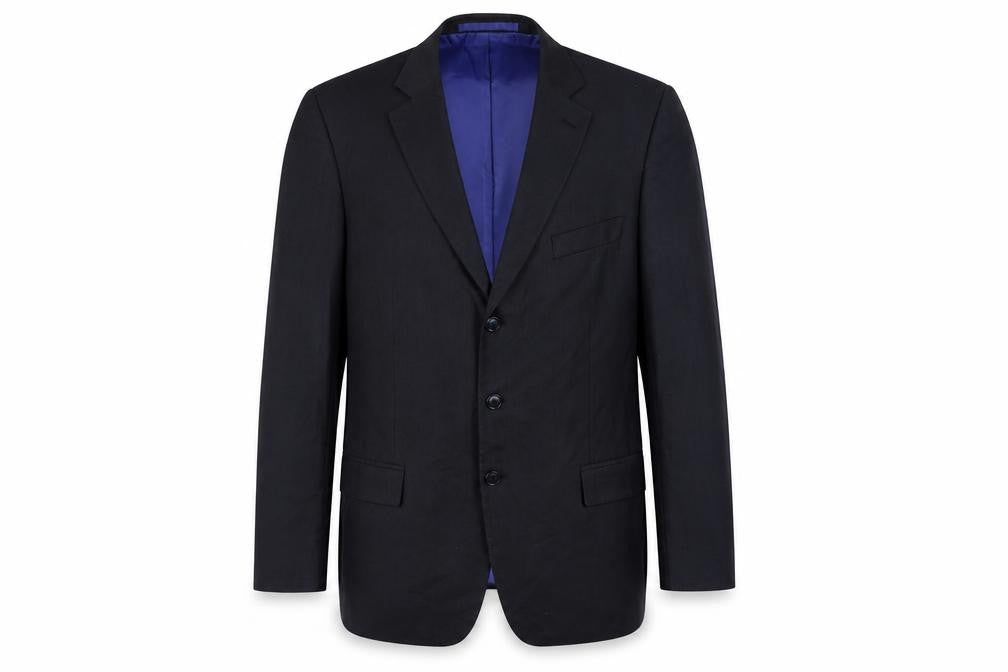 Marks & Spencer Mens Blue Polyester Jacket Suit Jacket Size 42 Regular