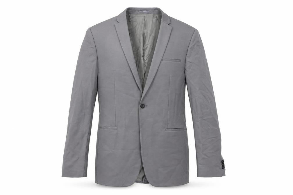 NOAK Mens Grey Viscose Jacket Suit Jacket Size 44 Regular