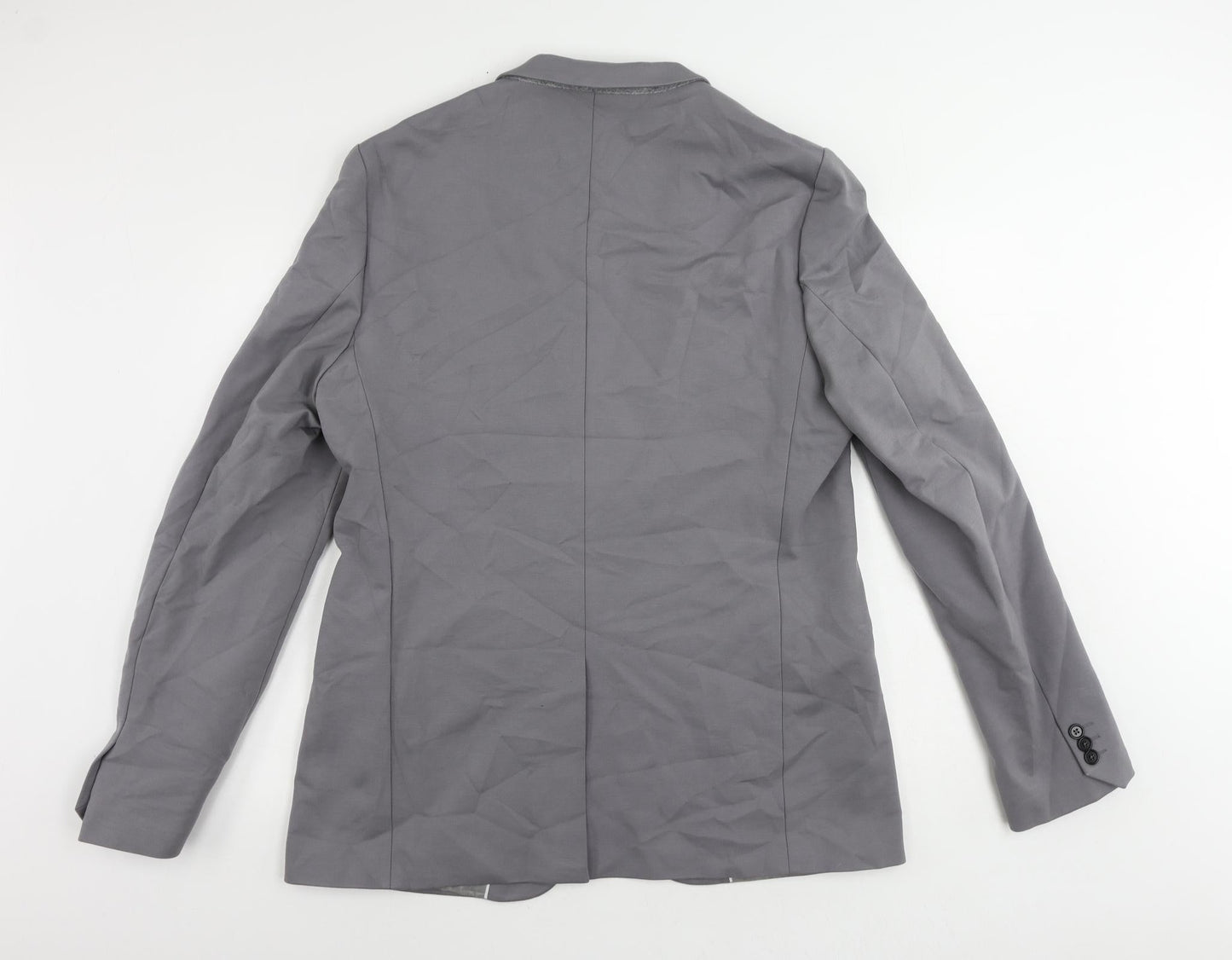 NOAK Mens Grey Viscose Jacket Suit Jacket Size 44 Regular