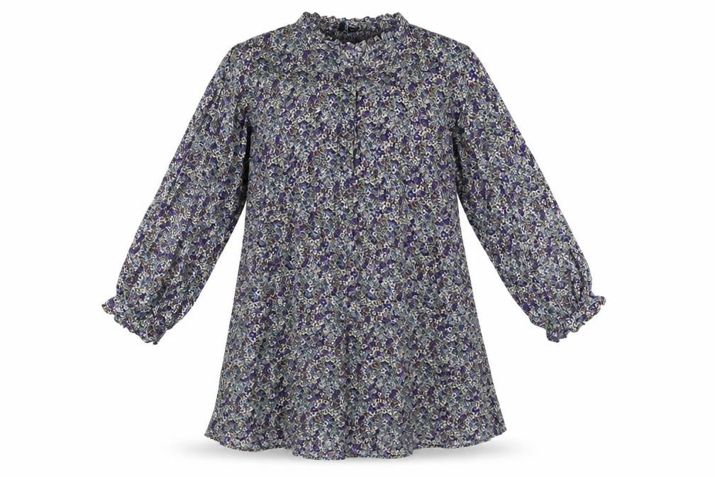 VERO MODA Womens Multicoloured Floral Viscose A-Line Size L V-Neck Pullover