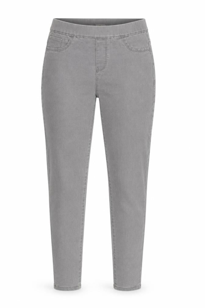 Denim & Co. Womens Grey Cotton Jegging Jeans Size 8 L30 in Regular - Elastic Waist