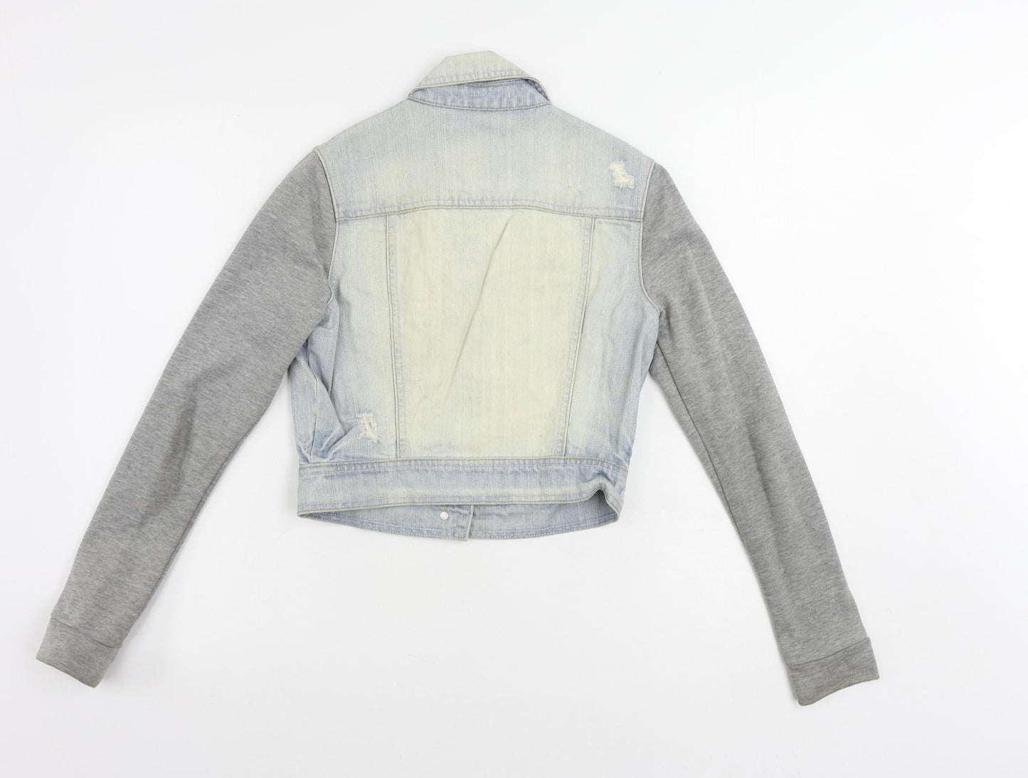 Krisp Womens Blue Jacket Size 8 Button