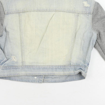Krisp Womens Blue Jacket Size 8 Button