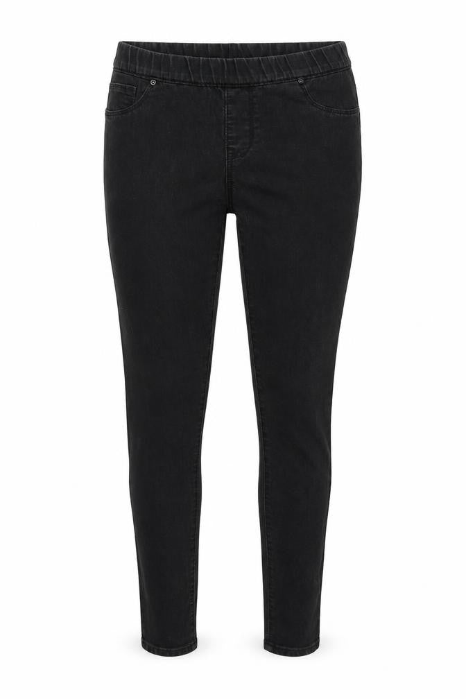 Denim & Co. Womens Black Cotton Jegging Jeans Size 12 L30 in Regular - Elastic Waist