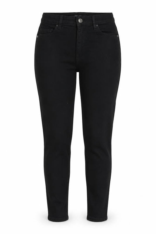 Boohoo Womens Black Cotton Skinny Jeans Size 6 L27 in Regular Zip