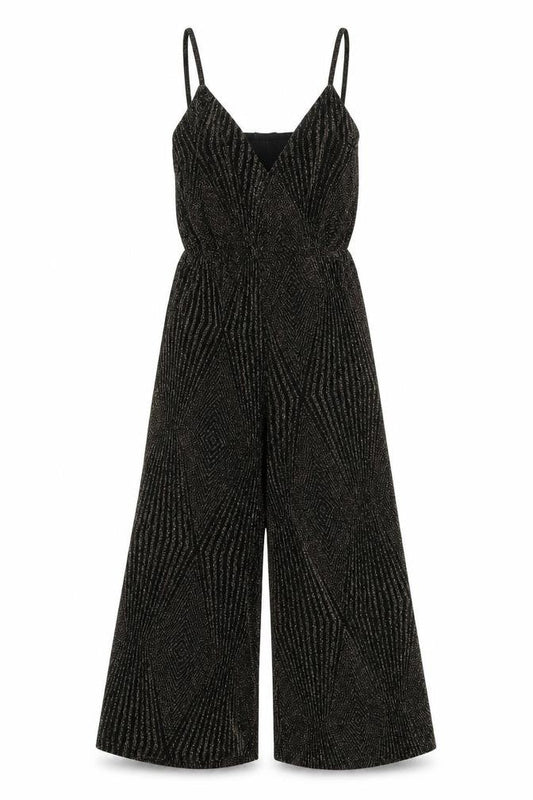 Topshop Womens Black Nylon Jumpsuit One-Piece Size 6 L15 in Pullover