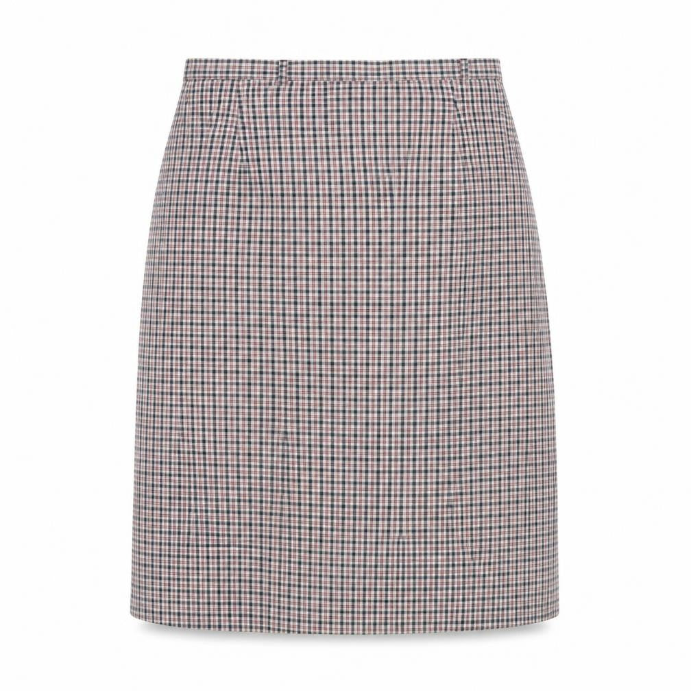 Marks & Spencer Womens Multicoloured Plaid Polyester A-Line Skirt Size 14 Zip