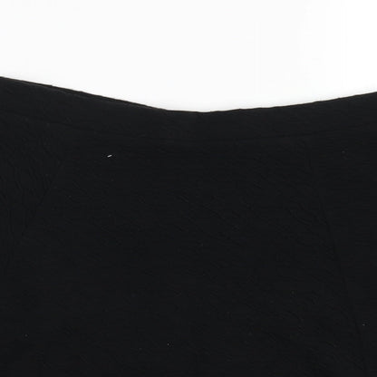 River Island Womens Black Acrylic A-Line Skirt Size 8