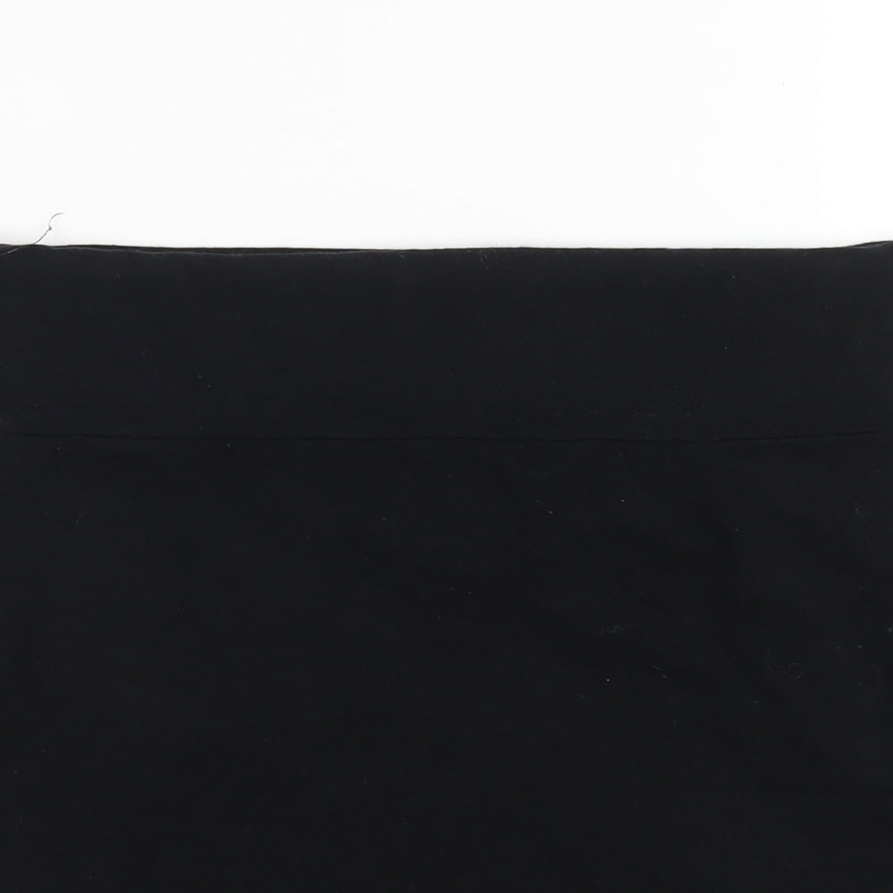 Warehouse Womens Black Cotton Straight & Pencil Skirt Size 10