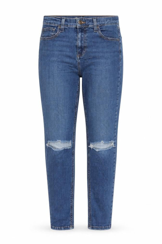 Topshop Womens Blue Cotton Skinny Jeans Size 26 in L27 in Regular Zip - Pockets