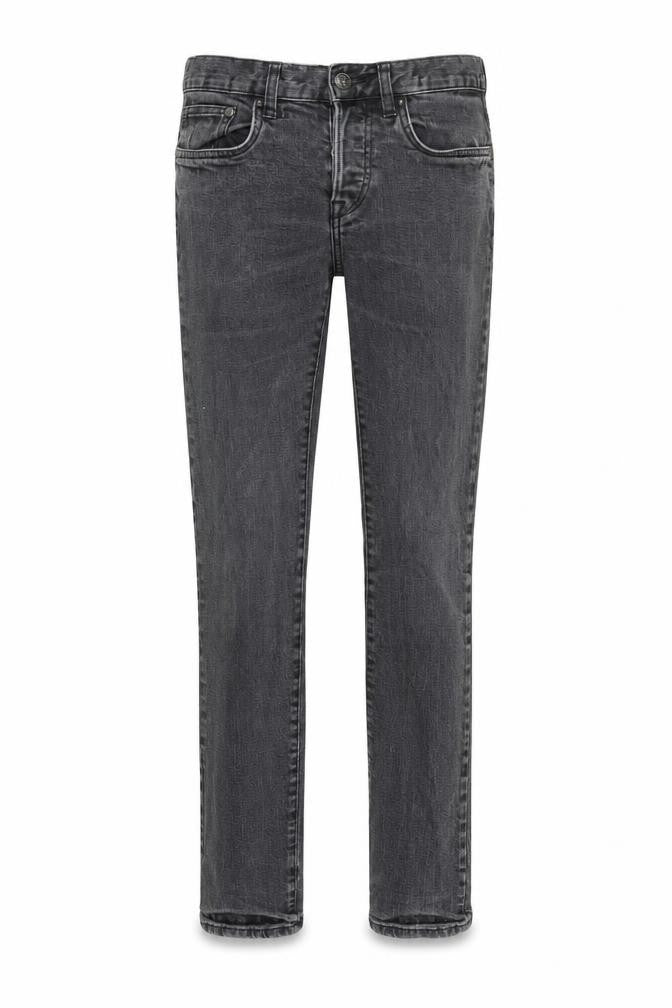 H&M Womens Grey Cotton Straight Jeans Size 28 in L29 in Regular Button - Pockets Low Rise