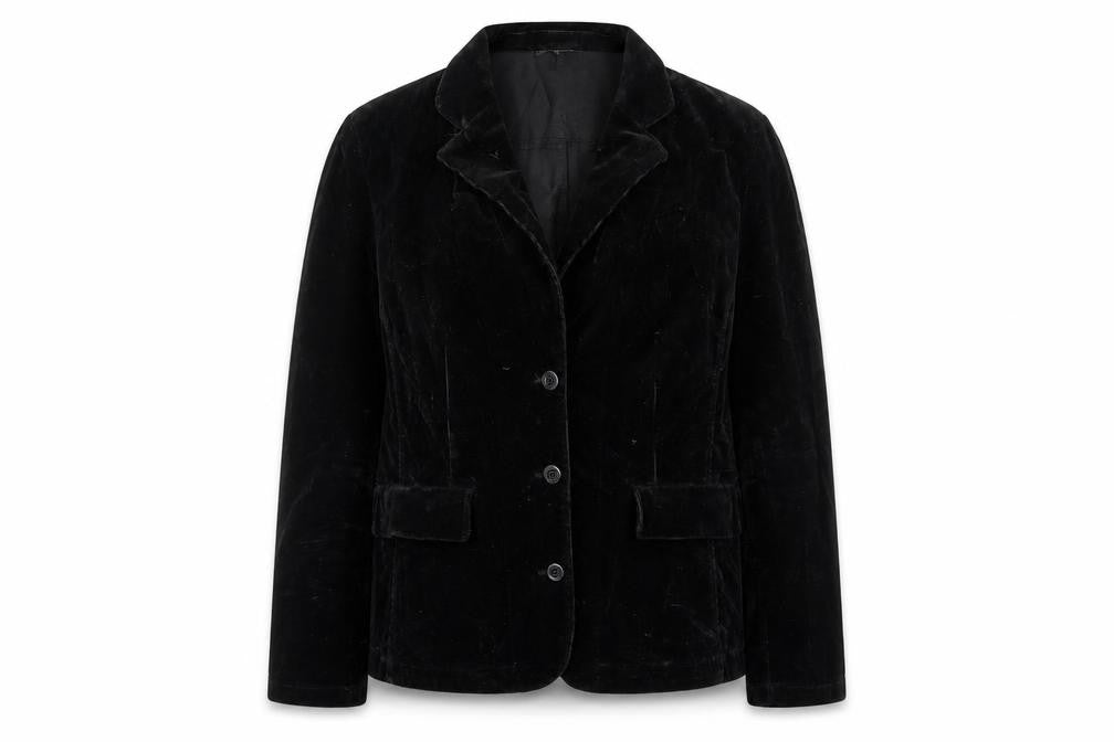 Nienhaus & Lotz Womens Black Jacket Size 14 Button - Pockets