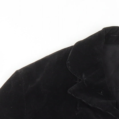 Nienhaus & Lotz Womens Black Jacket Size 14 Button - Pockets
