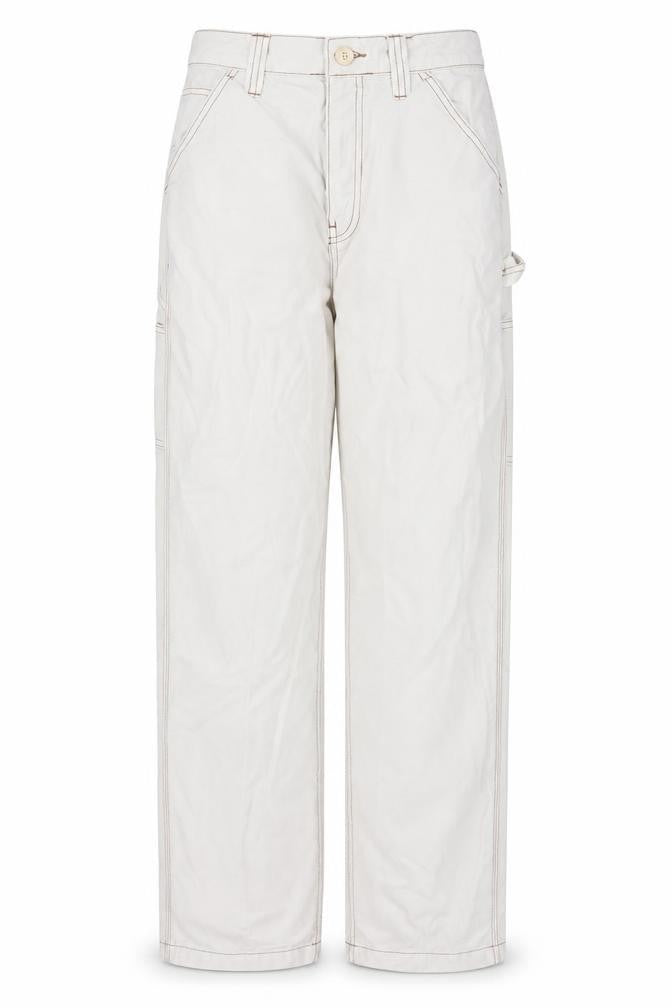 ASOS Womens Beige Cotton Straight Jeans Size 8 L31 in Regular Zip - Pockets