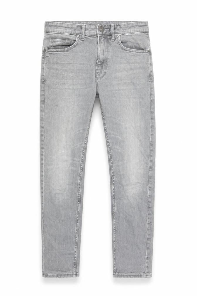 NEXT Mens Grey Cotton Skinny Jeans Size 30 in L31 in Regular Zip - Pockets