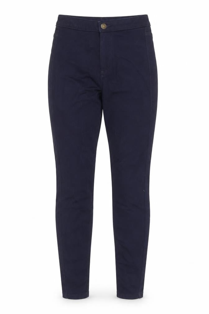 Marks & Spencer Womens Blue Cotton Skinny Jeans Size 6 L27 in Regular Zip