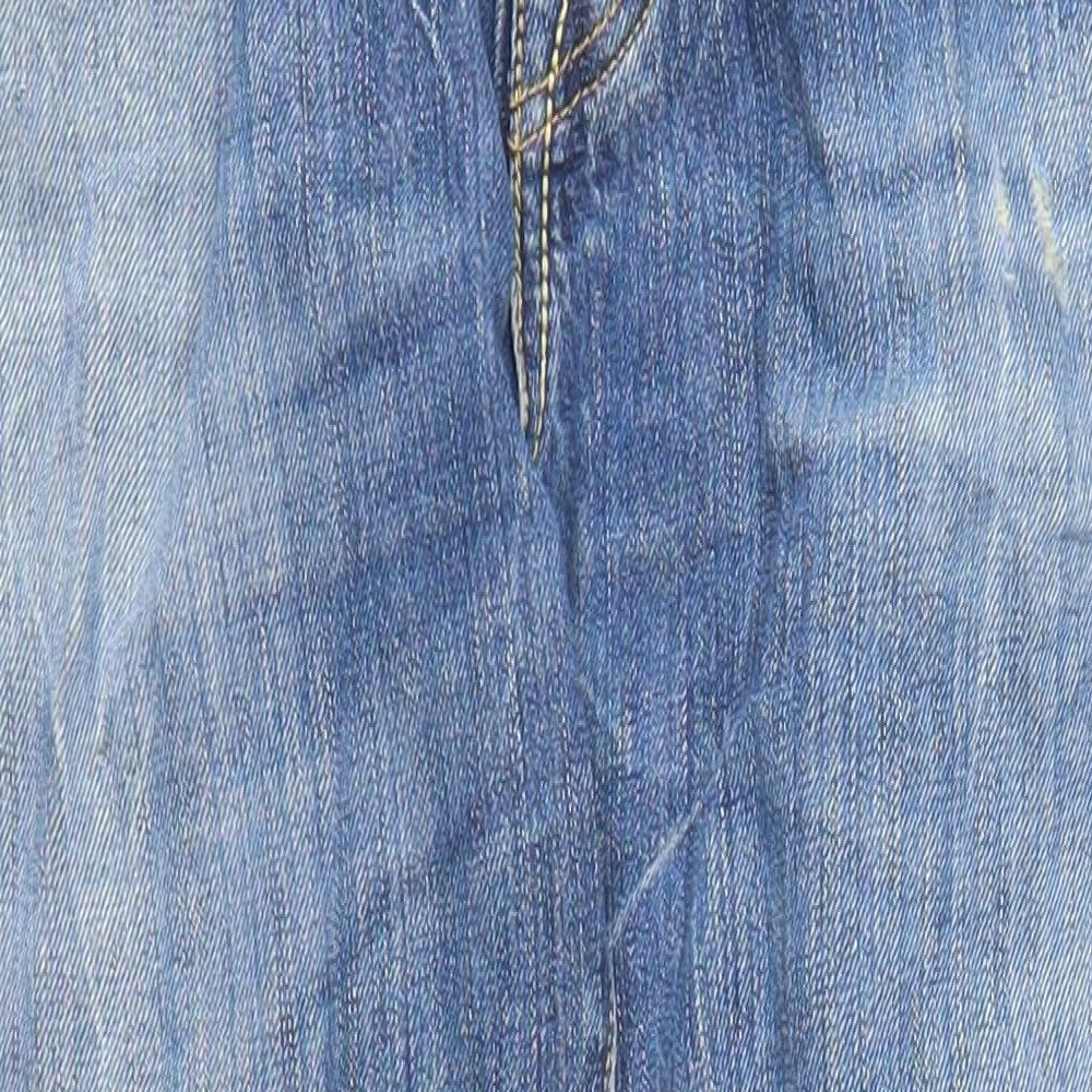 Replay Mens Blue Cotton Straight Jeans Size 30 in L32 in Regular Button - Pockets