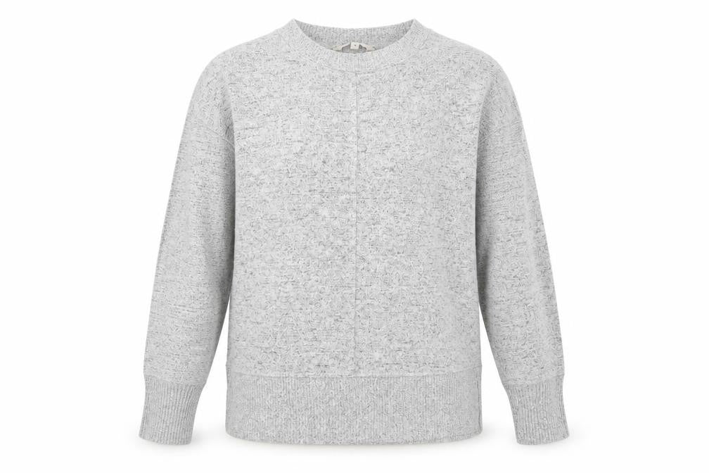 NEXT Womens Grey Round Neck Viscose Pullover Jumper Size 10