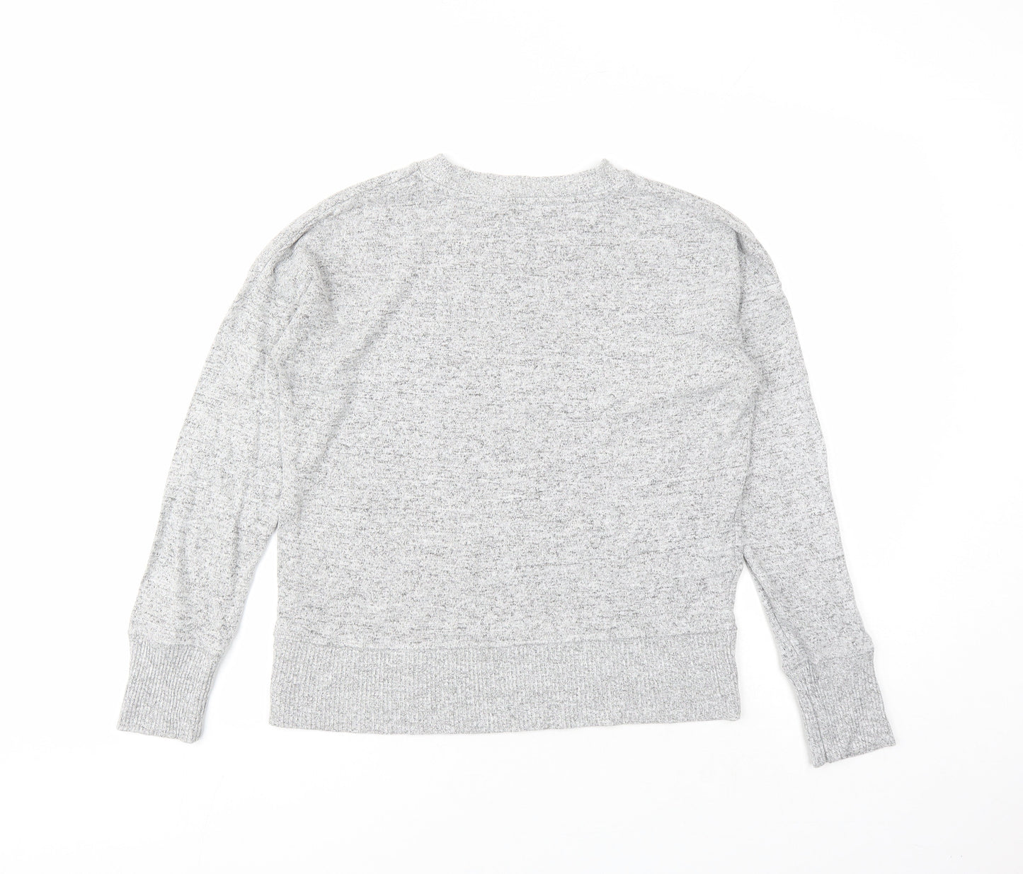 NEXT Womens Grey Round Neck Viscose Pullover Jumper Size 10