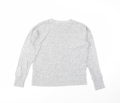 Next Womens Grey Round Neck Viscose Pullover Jumper Size 10