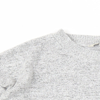 Next Womens Grey Round Neck Viscose Pullover Jumper Size 10