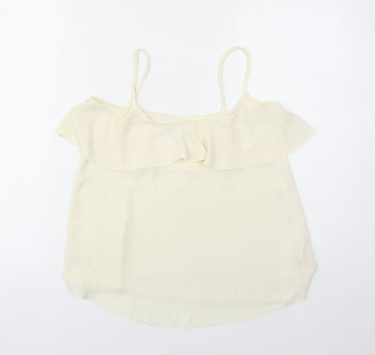 Dorothy Perkins Womens Ivory Polyester Camisole Tank Size 6 V-Neck