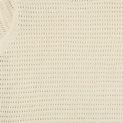 Marks & Spencer Womens Beige Crew Neck Cotton Pullover Jumper Size S