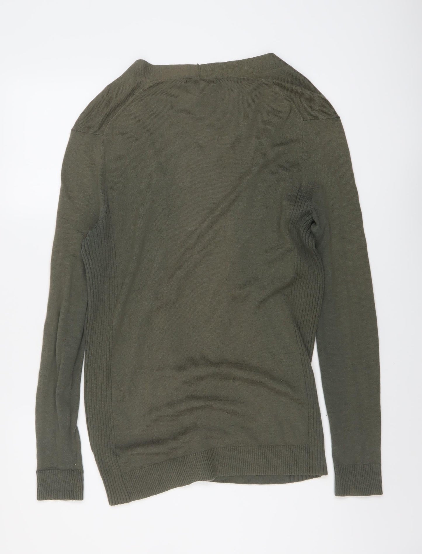 Gap Womens Green V-Neck Cotton Cardigan Jumper Size XS