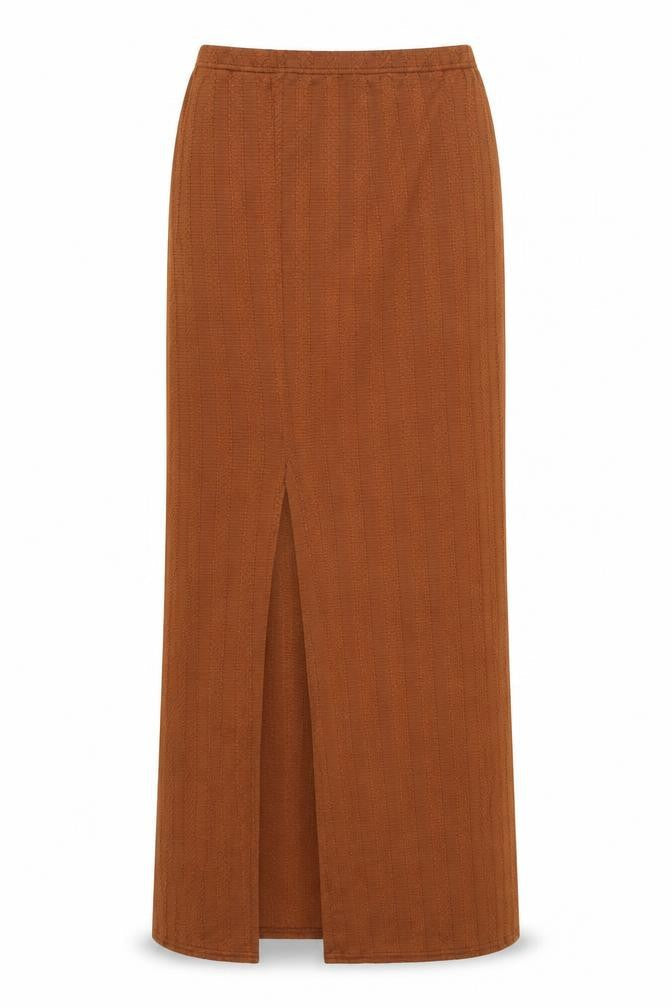 Vetiver Womens Brown Polyester Maxi Skirt Size 12
