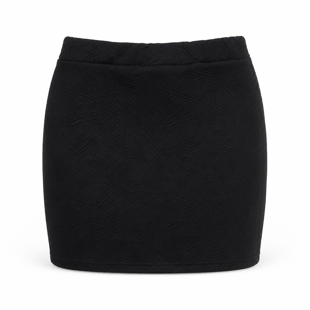 Purpur Womens Black Polyester Mini Skirt Size 26 in