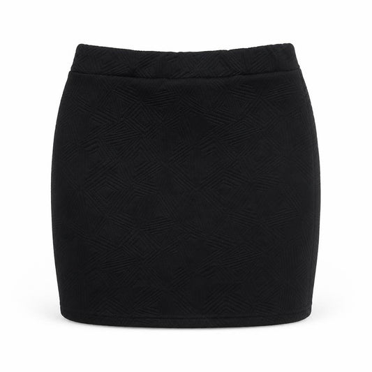 Purpur Womens Black Polyester Mini Skirt Size 26 in
