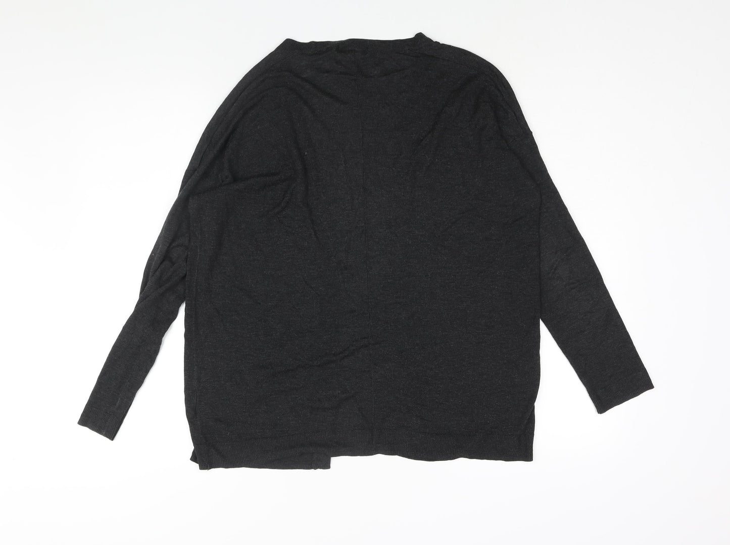 H&M Womens Black V-Neck Acrylic Cardigan Jumper Size S