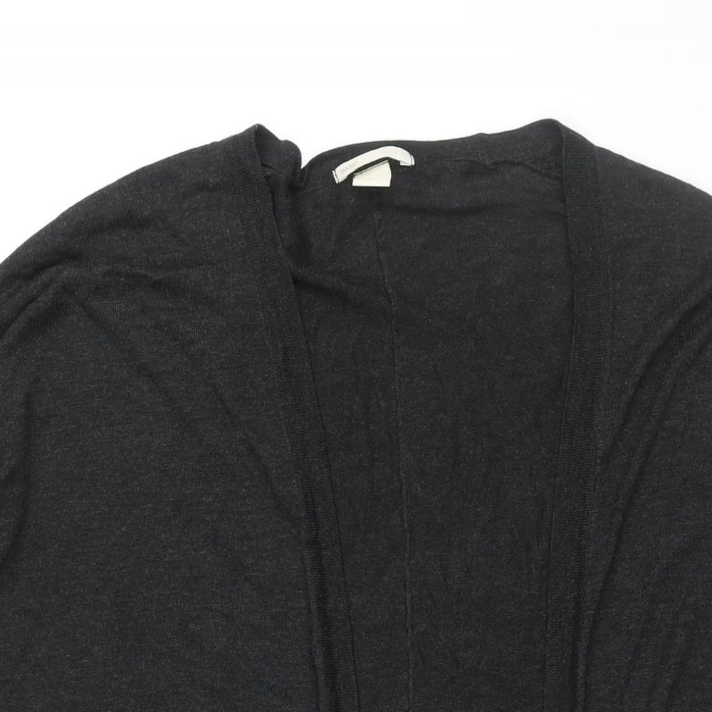 H&M Womens Black V-Neck Acrylic Cardigan Jumper Size S
