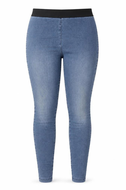 Marks & Spencer Womens Blue Cotton Jegging Jeans Size 12 L30 in Regular