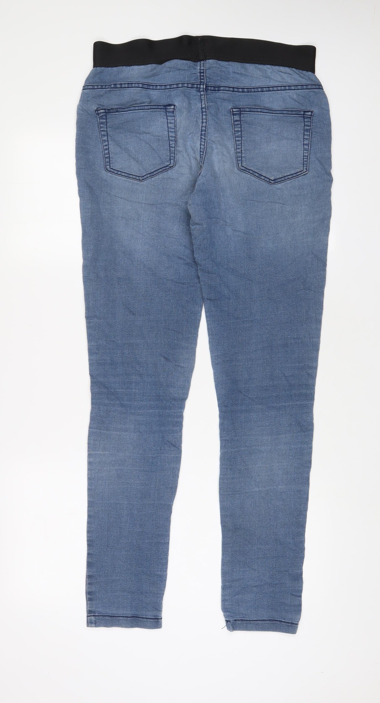 Marks and Spencer Womens Blue Cotton Jegging Jeans Size 12 L30 in Regular