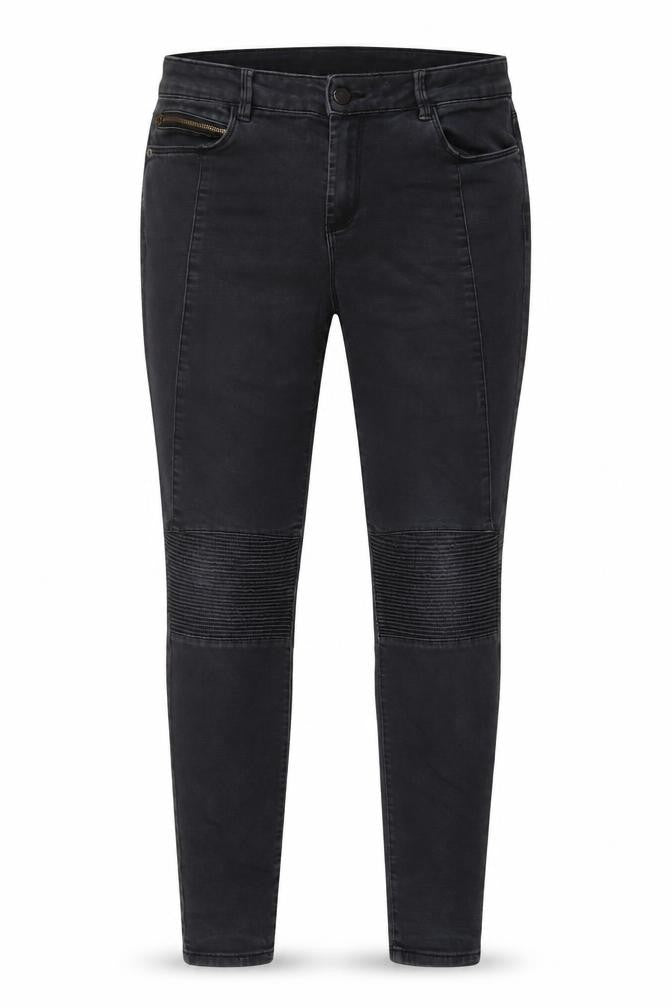 Next Womens Grey Cotton Skinny Jeans Size 12 L29 in Regular Zip