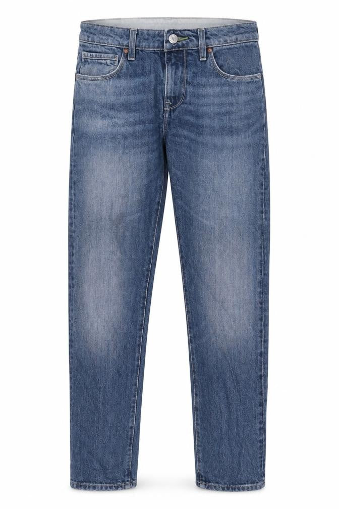 ASOS Mens Blue Cotton Tapered Jeans Size 28 in L30 in Regular Zip